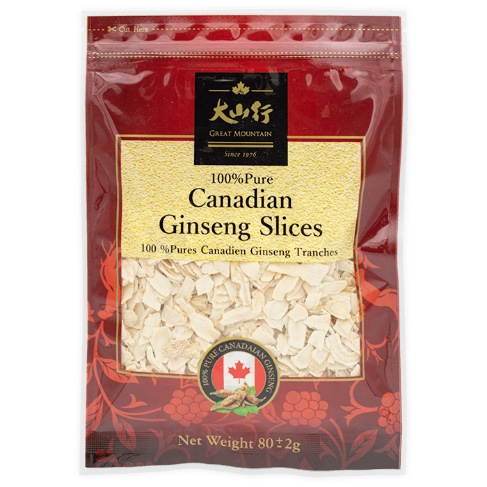 #38_大山行_花旗参片_80g包_1 Nhân Sâm Lát Canada - Loại Bịch 80g – Tiện Lợi Pha Trà, Chăm Sóc Sức Khỏe Mỗi Ngày